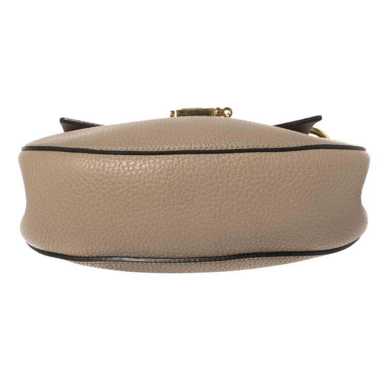 Pre Owned Chloe Taupe Leather Medium Drew Shoulder Bag