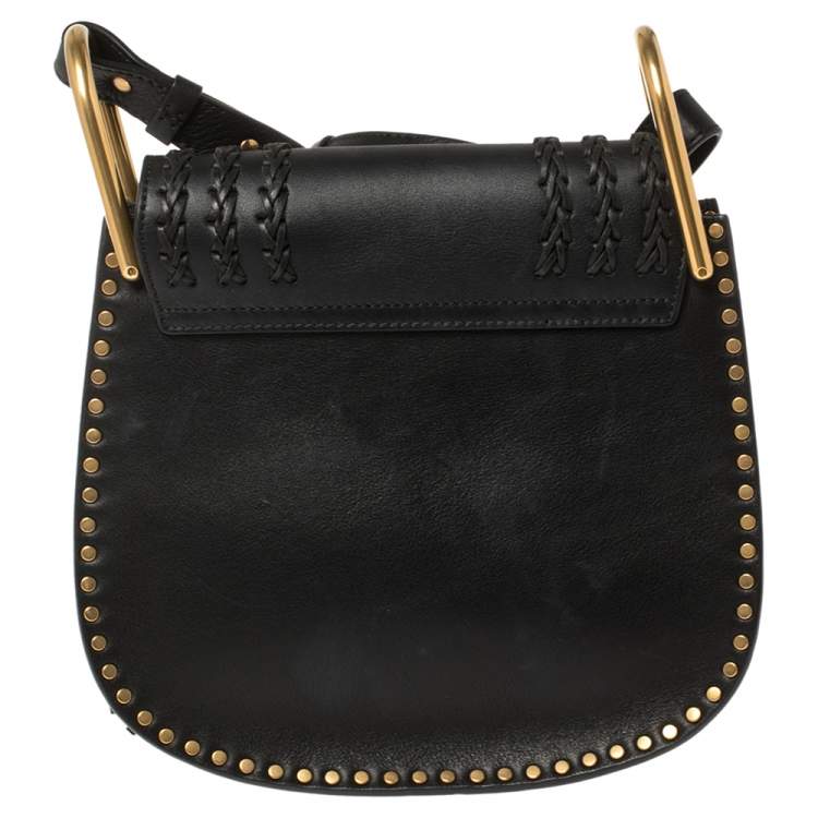 Pre Owned Chloe Black Leather Small Hudson Shoulder Bag