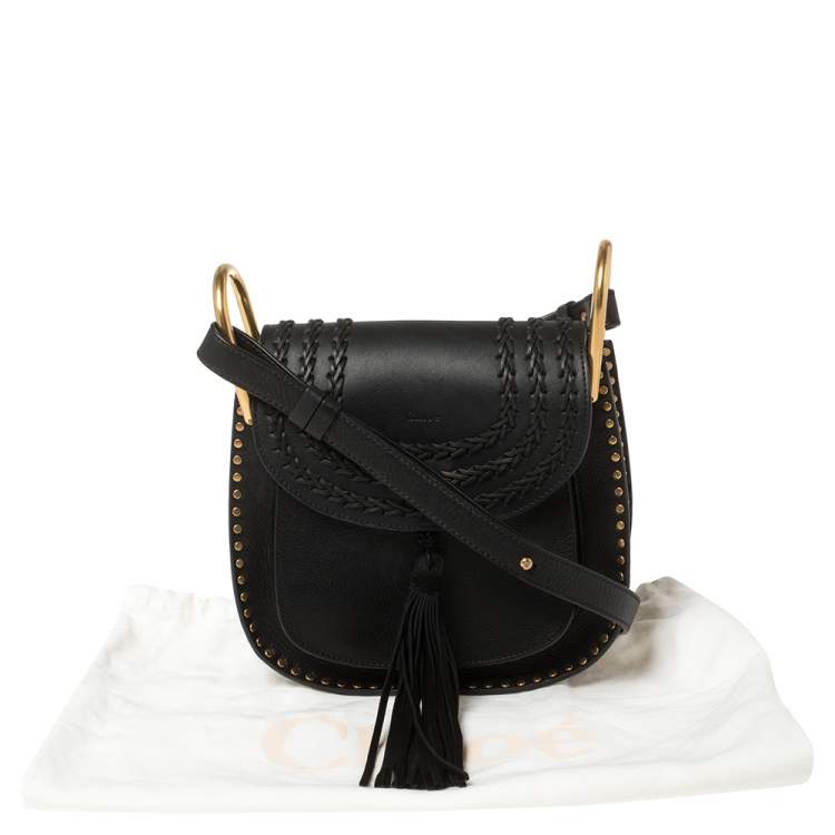 Pre Owned Chloe Black Leather Small Hudson Shoulder Bag