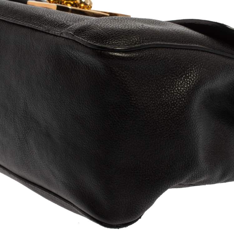 Pre Owned Chloe Back Leather Medium Elsie Shoulder Bag