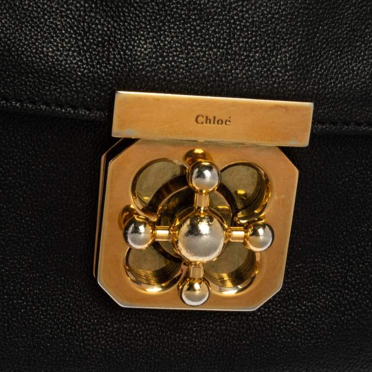 Pre Owned Chloe Back Leather Medium Elsie Shoulder Bag