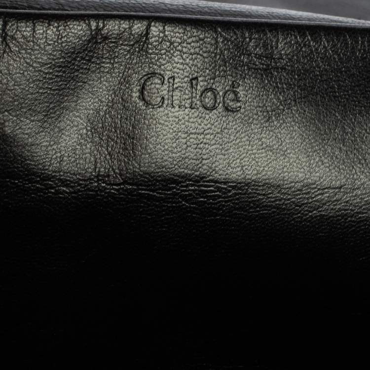Pre Owned Chloe Back Leather Medium Elsie Shoulder Bag