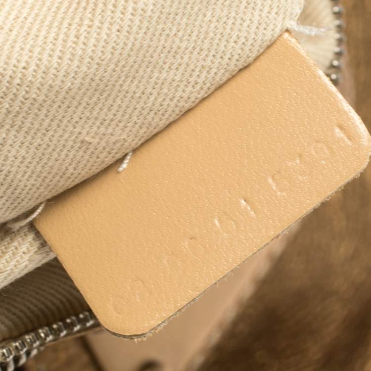 Pre Owned Chloe Golden Brown Grained Leather Medium Paddington Satchel