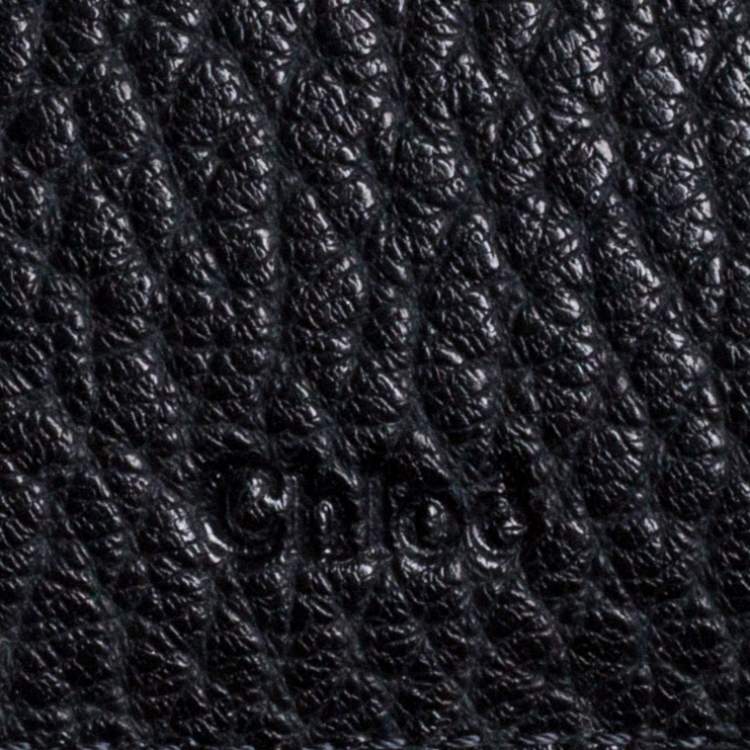 Pre Owned Chloe Black Leather Drew Compact Wallet