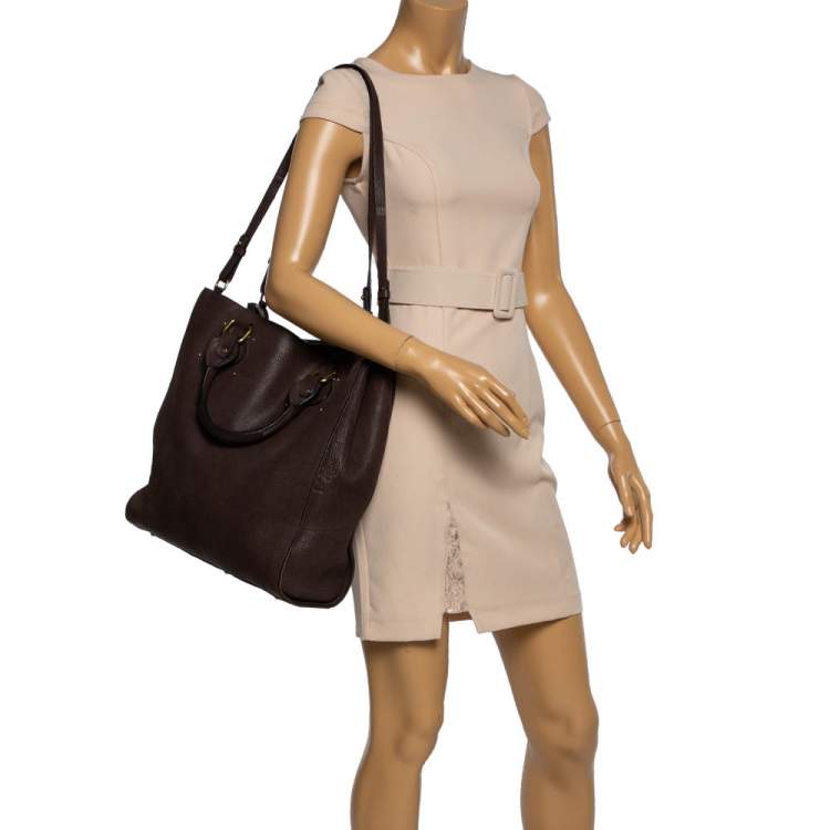 Pre Owned Chloe Brown Leather Aurore Pure Paddington Tote