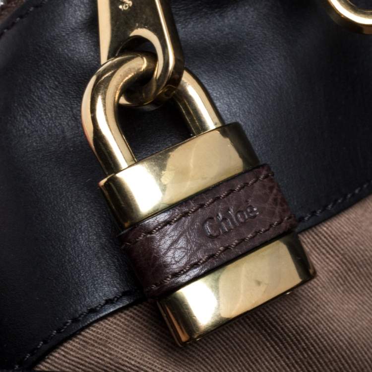 Pre Owned Chloe Brown Leather Aurore Pure Paddington Tote
