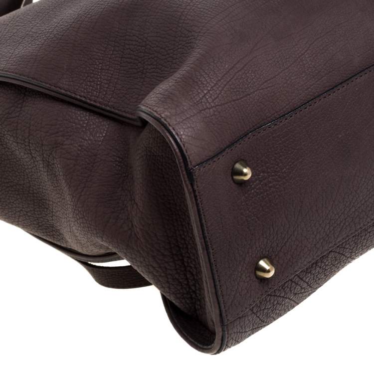 Pre Owned Chloe Brown Leather Aurore Pure Paddington Tote