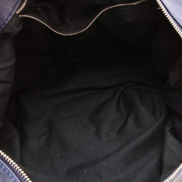 Pre Owned Chloe Navy Blue Large Paddington Tote