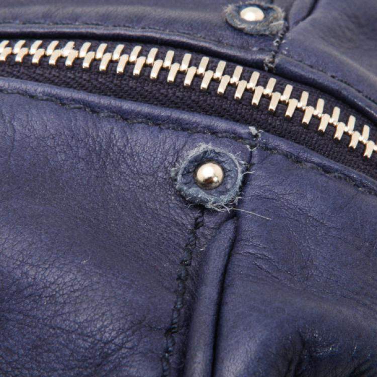 Pre Owned Chloe Navy Blue Large Paddington Tote
