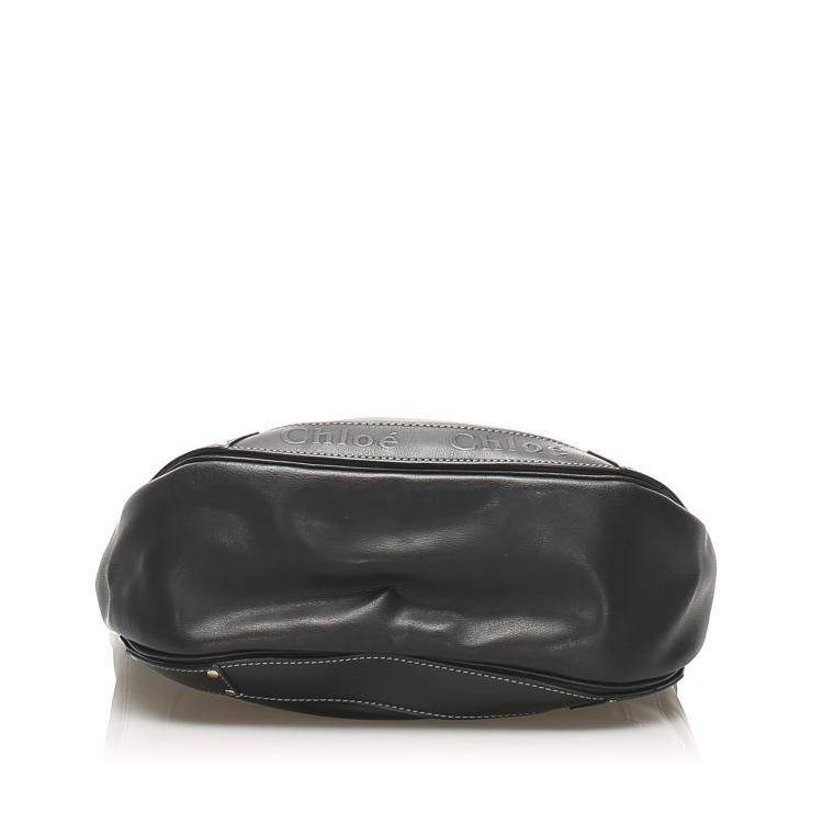 Pre Owned Chloe Black Leather Eden Crossbody Bag
