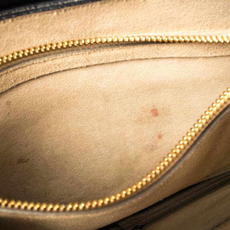 Pre Owned Chloe Black Leather and Suede Medium Faye Shoulder Bag