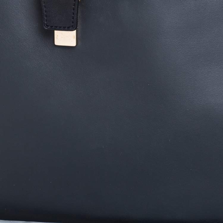 Pre Owned Chloe Black/Grey Leather Medium Baylee Tote