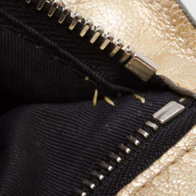 Pre Owned Chloe Metallic Gold Large Shoulder Bag