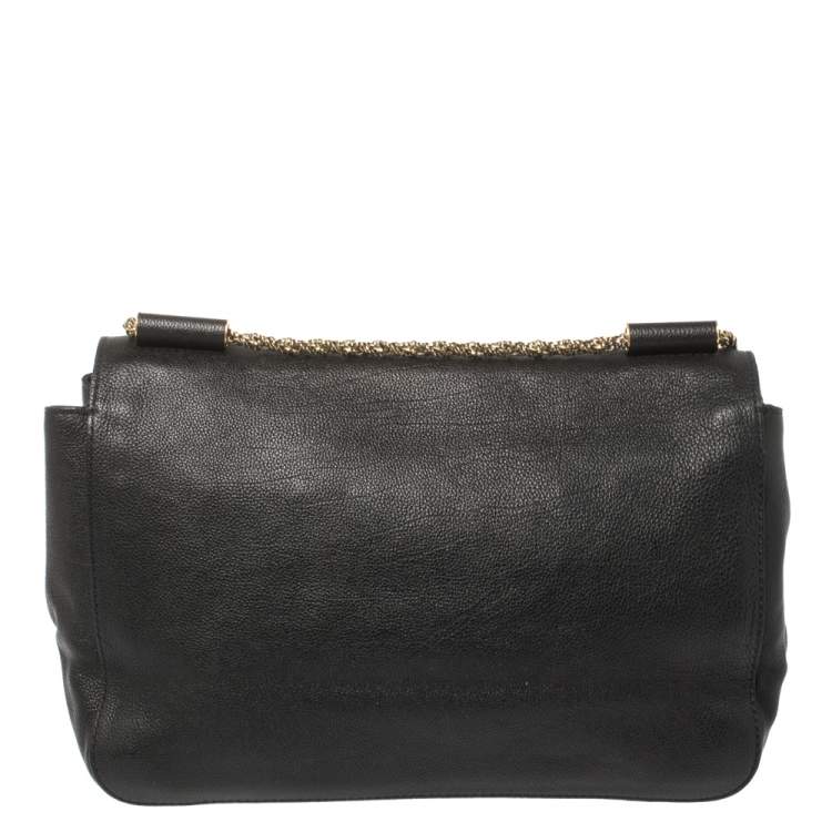 Pre Owned Chloe Back Leather Medium Elsie Shoulder Bag