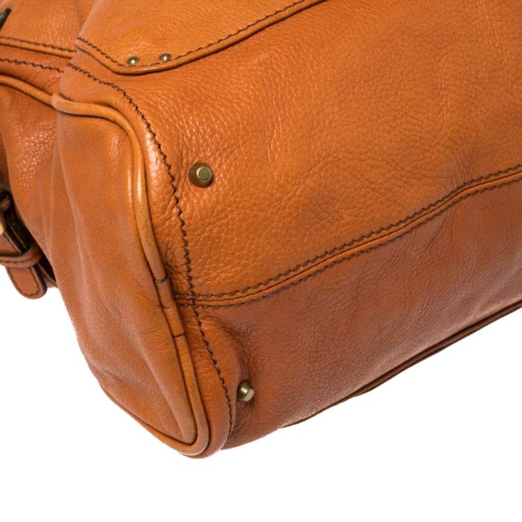 Pre Owned Chloe Brown Leather Large Paddington Satchel