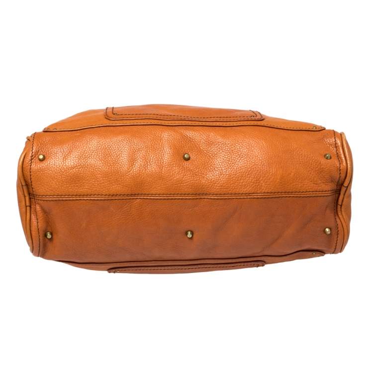 Pre Owned Chloe Brown Leather Large Paddington Satchel