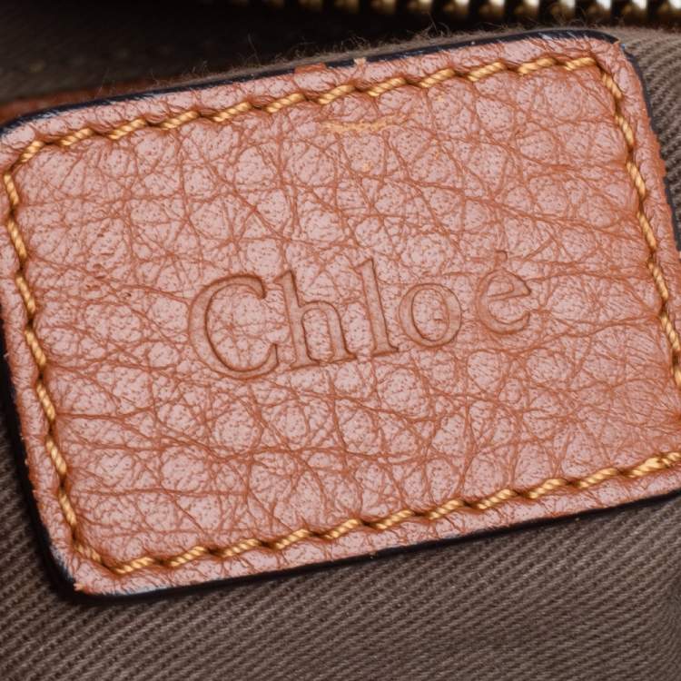 Pre Owned Chloe Tan Leather Medium Marcie Shoulder Bag