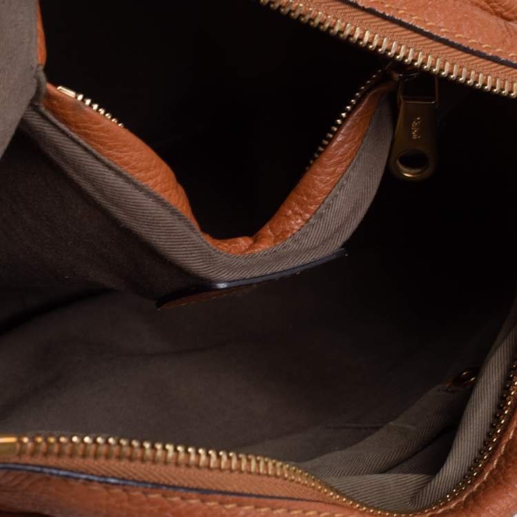 Pre Owned Chloe Tan Leather Medium Marcie Shoulder Bag