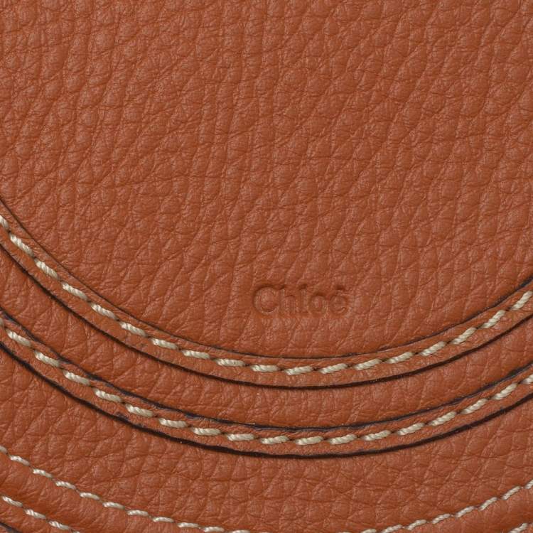 Pre Owned Chloe Beige/Tan Braided Raffia and Leather Small Marcie Basket Bag 