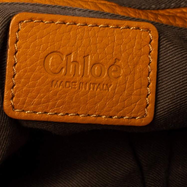 Pre Owned Chloe Tan Leather Medium Marcie Shoulder Bag