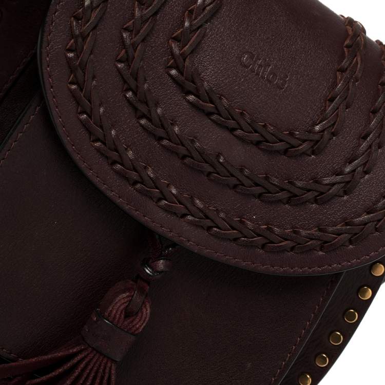 Pre Owned Chloe Dark Brown Leather Mini Hudson Shoulder Bag 