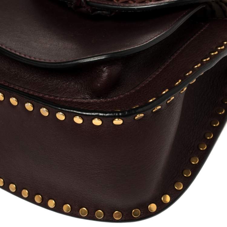 Pre Owned Chloe Dark Brown Leather Mini Hudson Shoulder Bag 