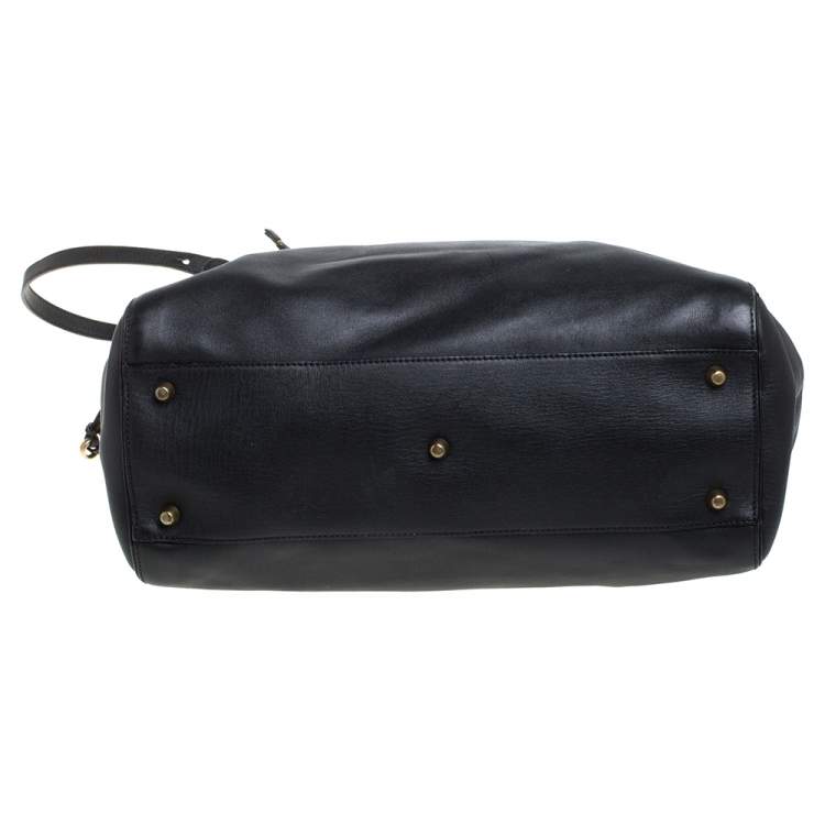 Pre Owned Chloe Black Leather Aurore Pure Paddington Tote 