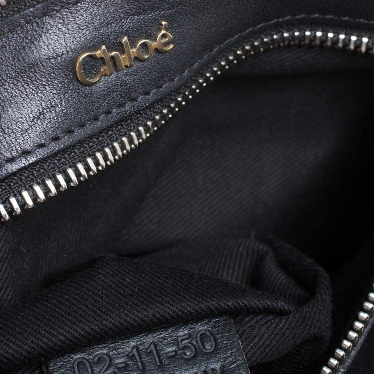 Pre Owned Chloe Black Leather Aurore Pure Paddington Tote 
