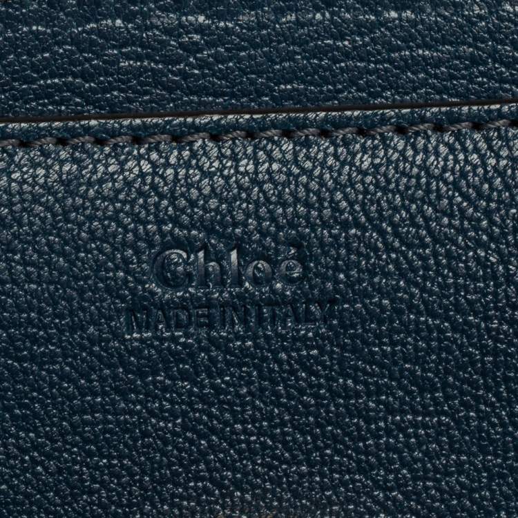 Pre Owned Chloe Blue Leather and Suede Mily Shoulder Bag
