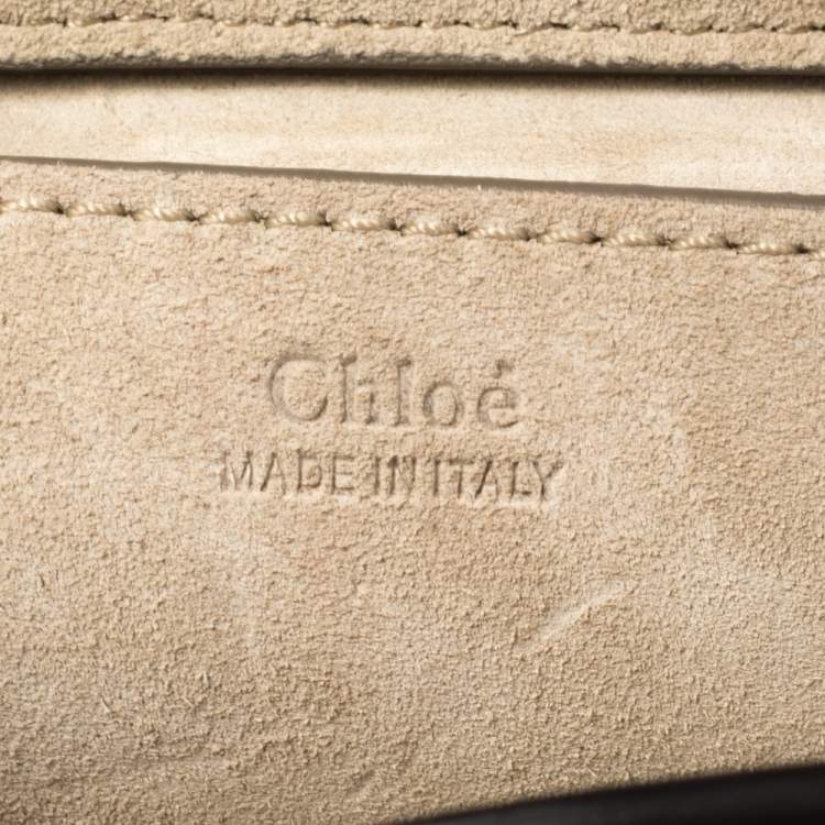 Pre Owned Chloe Maroon Leather and Suede Small Pixie Round Crossbody Bag