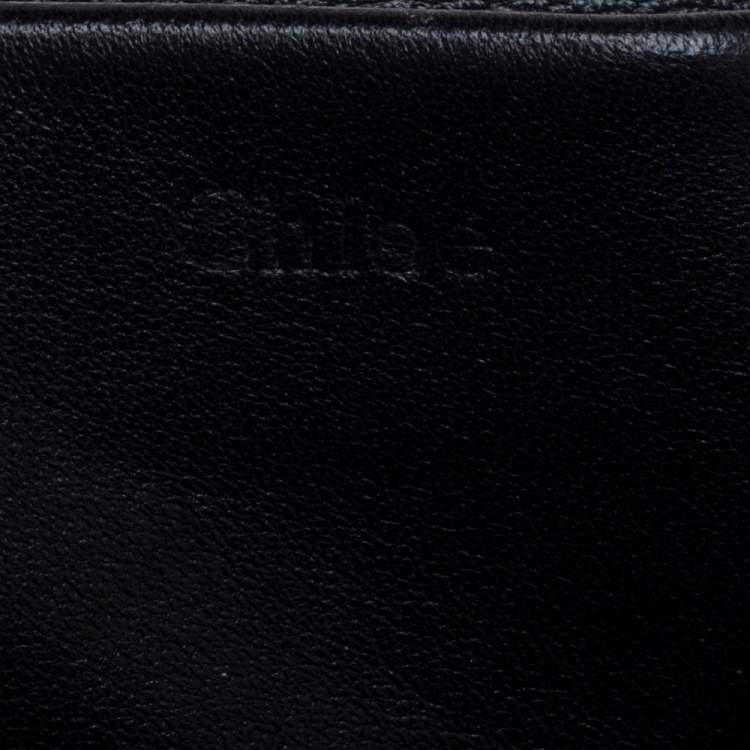 Pre Owned Chloe Black Leather Large Elsie Shoulder Bag