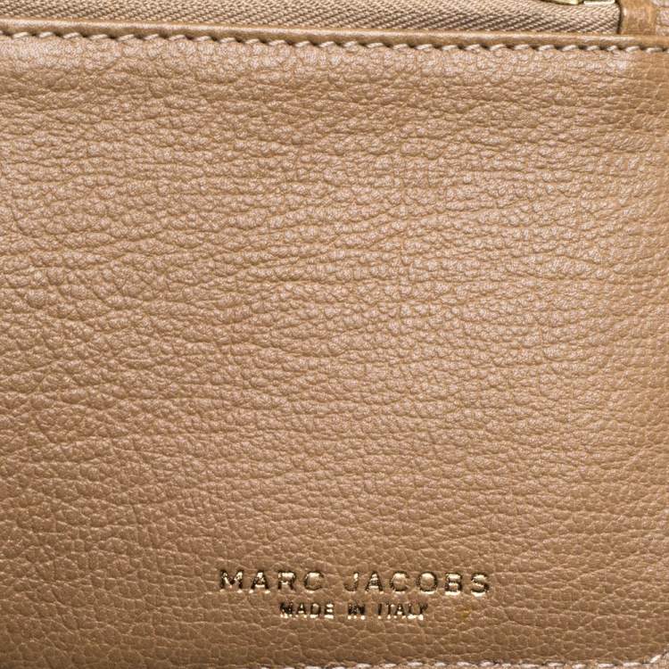 Pre Owned Chloe Beige Leather Little Horses Embroidered Zip Pouch