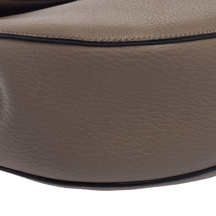 Pre Owned Chloe Grey Leather Medium Drew Shoulder Bag