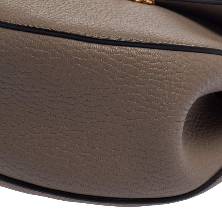 Pre Owned Chloe Grey Leather Medium Drew Shoulder Bag
