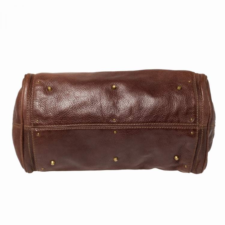 Pre Owned Chloe Choco Brown Leather Medium Paddington Satchel