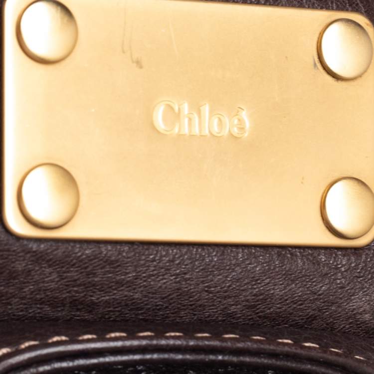 Pre Owned Chloe Brown Leather Paddington Shoulder Bag