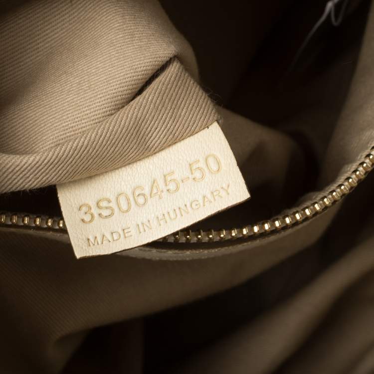 مملوكة مسبقًا Chloe Cream Leather Medium Ethel Satchel