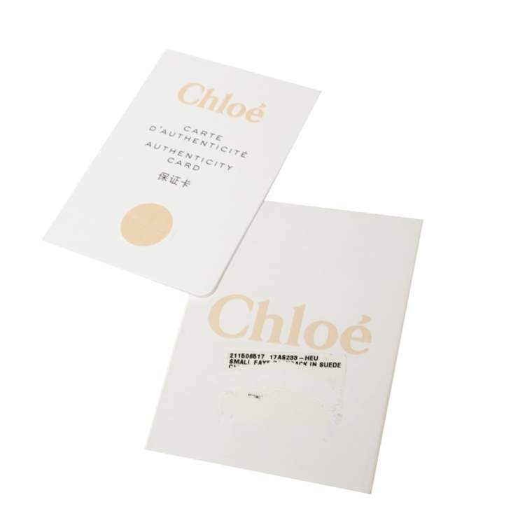 Pre Owned Chloe Black Leather and Suede Small Faye Day Backpack
