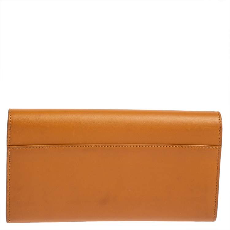 Pre Owned Chloé Brown Leather Envelope Wallet