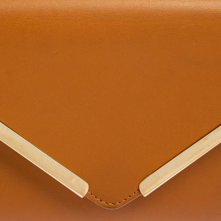 Pre Owned Chloé Brown Leather Envelope Wallet