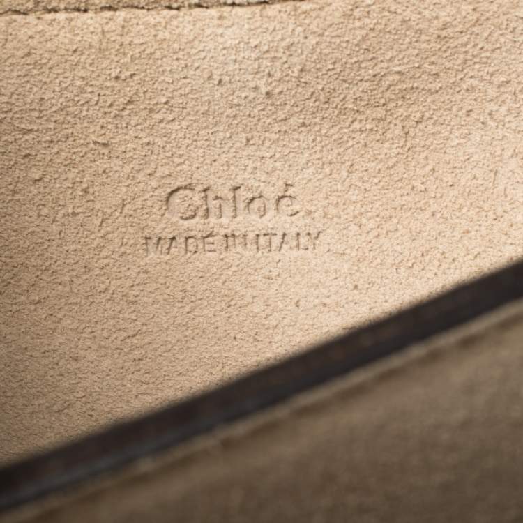 Pre Owned Chloe Beige Leather Medium Faye Shoulder Bag
