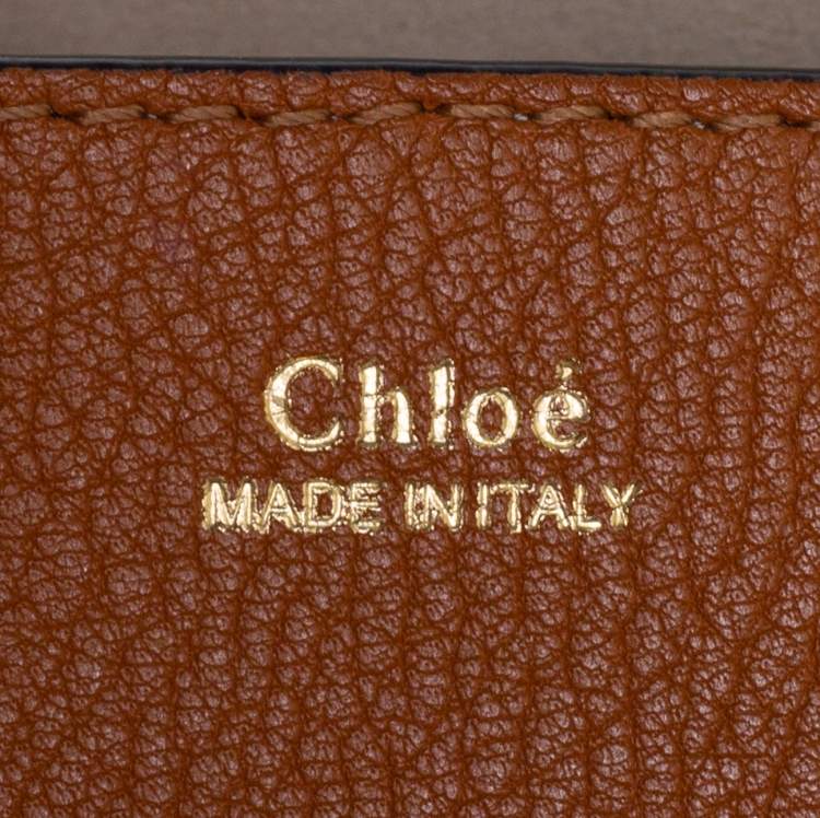 Pre Owned Chloe Brown Leather Medium Drew Shoulder Bag