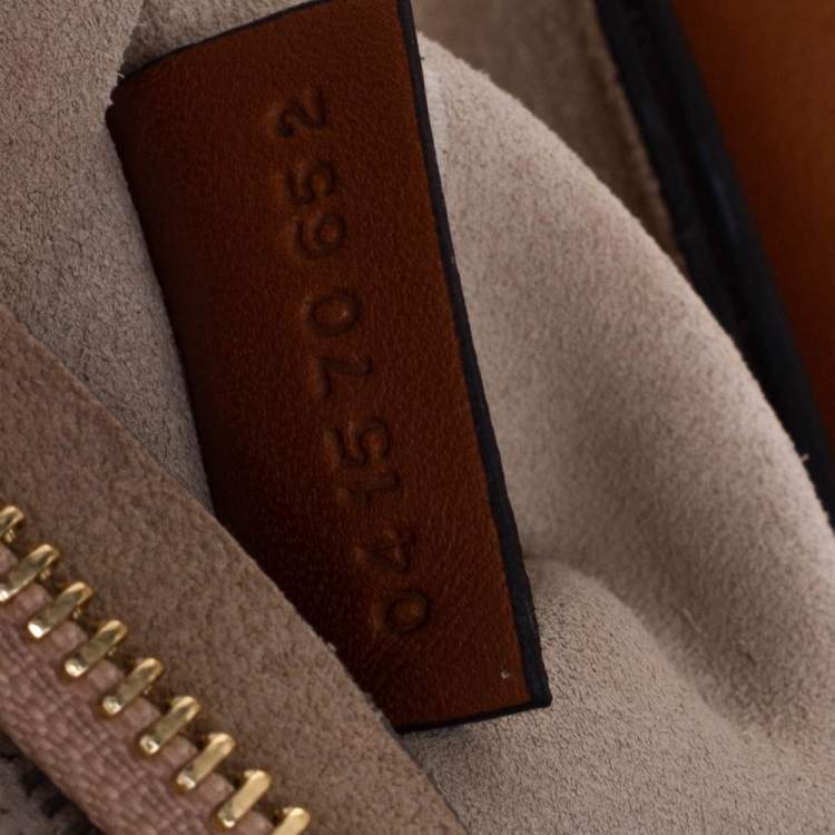 Pre Owned Chloé Brown Leather and Suede Medium Faye Shoulder Bag