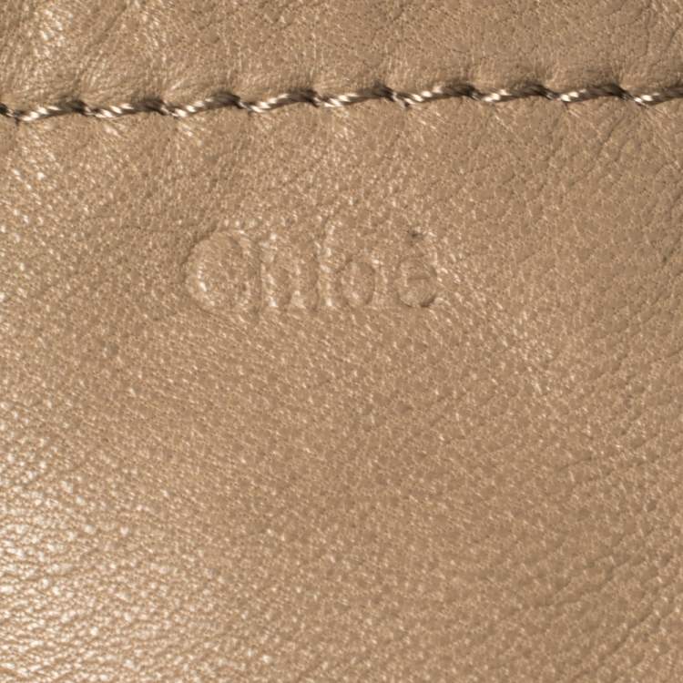 مملوكة مسبقًا Chloé Orange/Burgundy Suede and Leather Colorblock Tassel Tote
