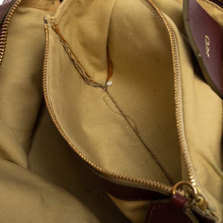 مملوكة مسبقًا Chloe Purple Leather Satchel