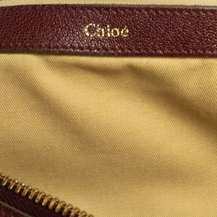 مملوكة مسبقًا Chloe Purple Leather Satchel