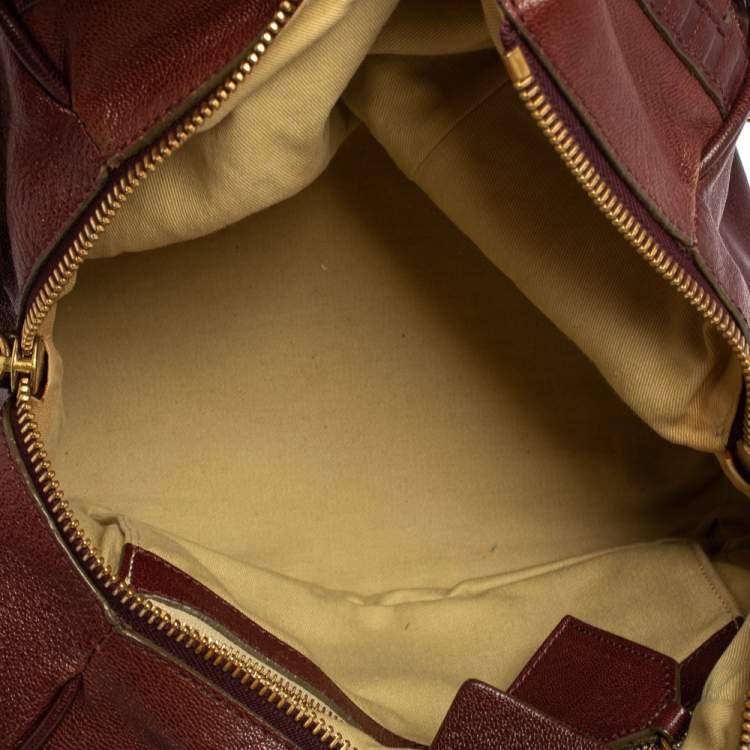 مملوكة مسبقًا Chloe Purple Leather Satchel