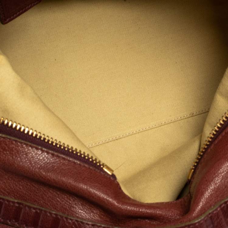 مملوكة مسبقًا Chloe Purple Leather Satchel