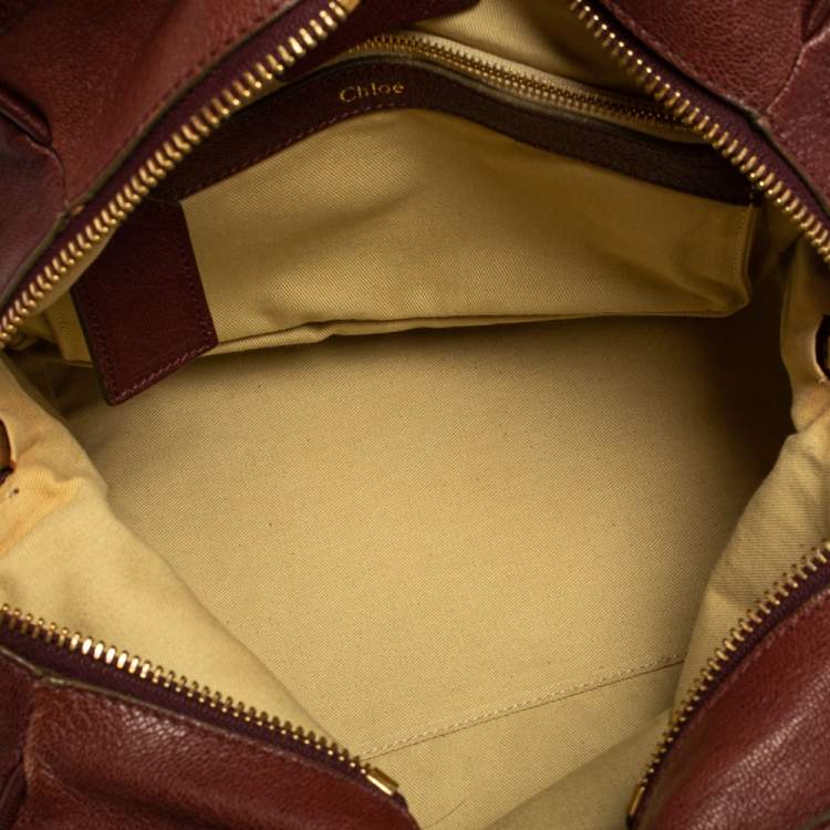 مملوكة مسبقًا Chloe Purple Leather Satchel