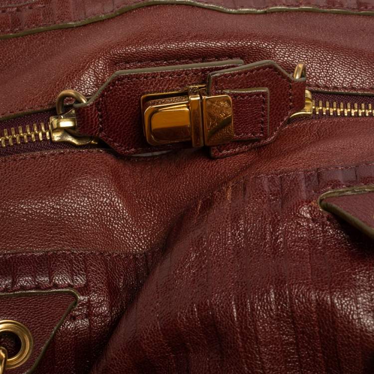 مملوكة مسبقًا Chloe Purple Leather Satchel